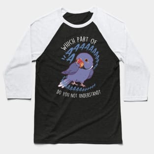 Violet Indian Ringneck Parrot Aaaa Baseball T-Shirt